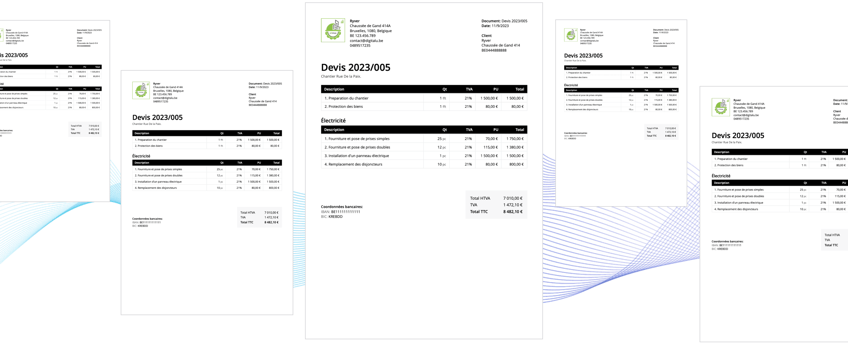 modele de devis et facture